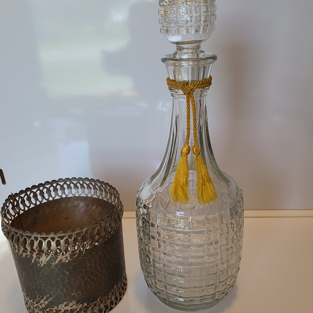 2 Vintage glass decanters